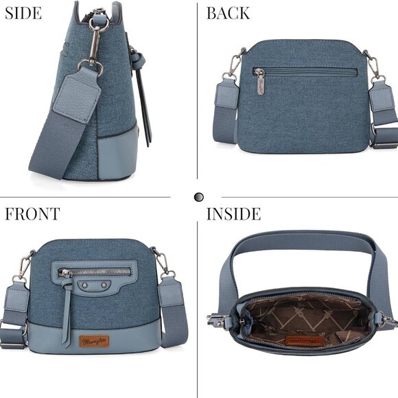 Wrangler Small Crossbody Bags for Women Shoulder Cute Purses and Handbags with A - Picture 3 of 7